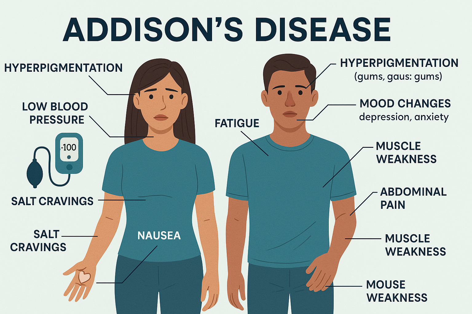Addison’s Disease: Symptoms, Crisis Warning Signs, and Recovery Strategies